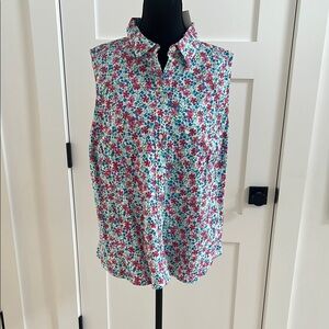 J.Crew Vibrant Floral Blouse